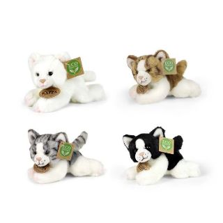 Obrázek z Kočka ležící plyš 17cm, 4dr(8) 